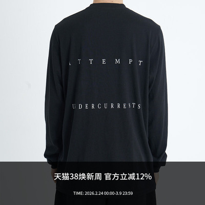 ATTEMPT AW24 logo印花T恤
