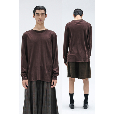 ATTEMPTSS26 明线分割长袖T恤