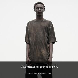 ATTEMPT AW25 襻膊设计短袖T恤