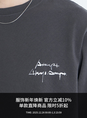 ATTEMPT AW24 slogan长袖T恤