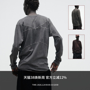 ATTEMPT AW25 襻膊设计长袖T恤