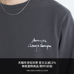 ATTEMPT AW24 slogan长袖T恤