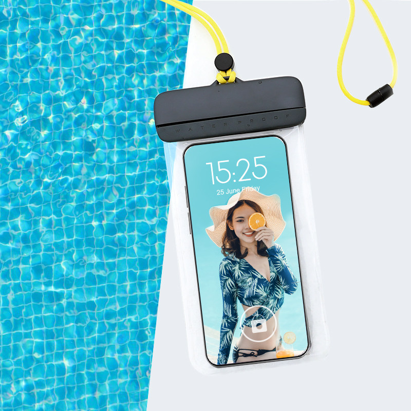 POCKET TRAVEL PHONE WATERPROOF BAG TOUCHSCREEN SWIMMING SEAL SEASIDE DIVING SHOOTING DRIFTING TRANSPARENT PHONE CASE