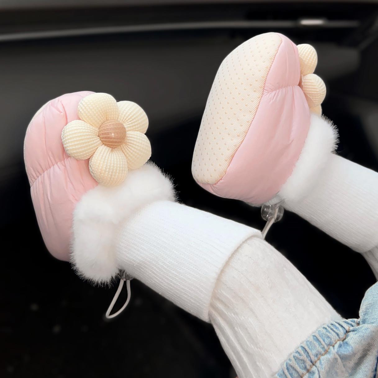 婴儿鞋袜0-1岁软布底加绒加厚保暖女宝宝冬季6-12个月不掉学步鞋2