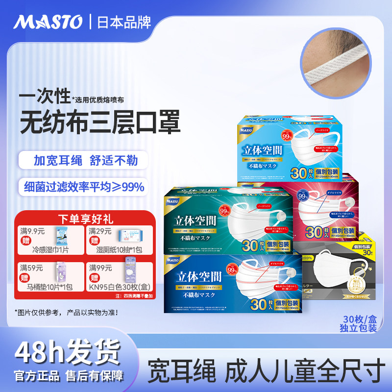 日本Masto全尺寸防护口罩高颜值