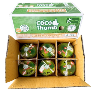 新货泰国KFRESH网红易开宝椰青6个CoCo好 香水地雷椰子易开椰包邮
