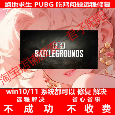 绝地求生PUBG吃鸡启动慢远程修复