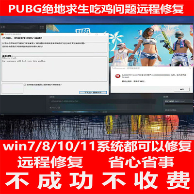 绝地求生内存不能为read吃鸡PUBG崩溃闪退问题远程解决君子阳阳