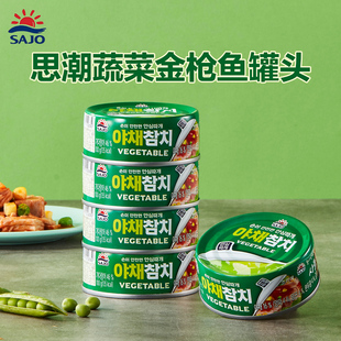 思潮大林蔬菜金枪鱼韩国原装进口100g规格宝宝爱吃的紫菜饭食材