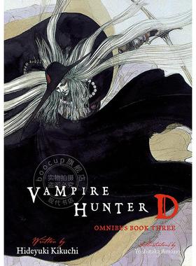 预售 吸血鬼猎人D 第3部 恐怖奇幻日本漫画轻小说 天野喜孝插图 菊地秀行 英文原版 Vampire Hunter D Omnibus: Book Three