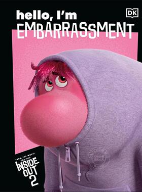迪士尼头脑特工队2：你好，我是尬尬 儿童绘本故事书 DK出版社 英文原版 Disney Inside Out 2 Hello Im Embarrassment 5-9岁