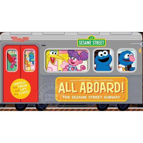 现货 所有乘坐!芝麻街地铁 儿童绘本故事书 英文原版 All Aboard! The Sesame Street Subway