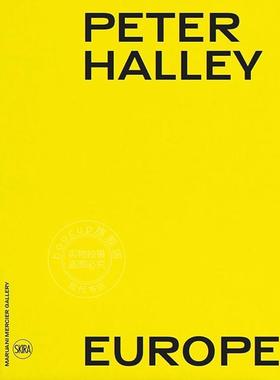 预售 彼得·哈雷 欧洲 艺术画集 SKIRA出版社 英文原版 Peter Halley: Europe