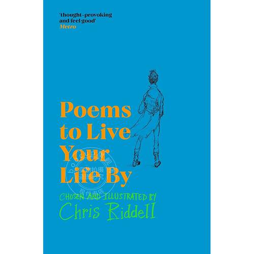 现货 生活中的诗歌 青少年读物 Chris Riddell 英文原版 Poems to Live Your Life By 12岁+