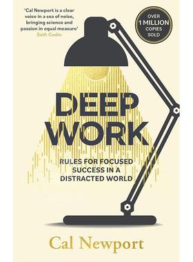 预售 深度工作：在分心世界中专注成功的规则 Cal Newport 英文原版 Deep Work: Rules for Focused Success in a Distracted Worl