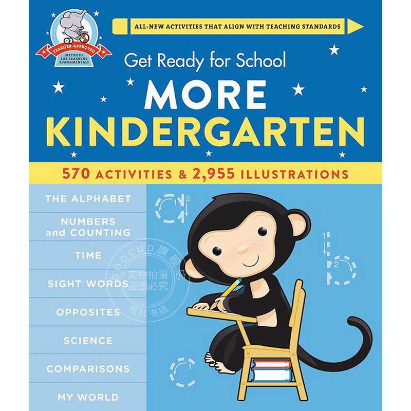 入学准备 幼儿园早教 英文原版 Get Ready for School: More Kindergarten