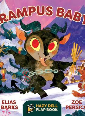 坎卜斯宝宝 儿童绘本故事翻翻书 英文原版 Krampus Baby!: A Hazy Dell Flap Book
