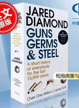 预售 枪炮 病菌与钢铁 人类社会的命运 英文原版 Guns Germs and Steel 美国普利策奖 贾雷德戴蒙德Jared Diamond