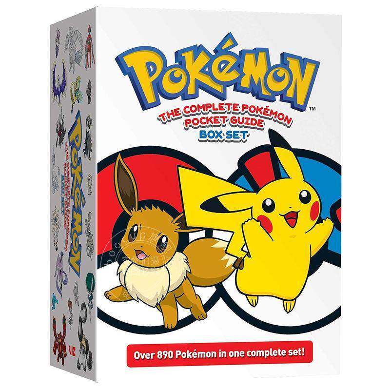 精灵宝可梦口袋妖怪大全盒装版 英文原版 Pokemon: The Complete Pokemon Pocket Guide Box Set