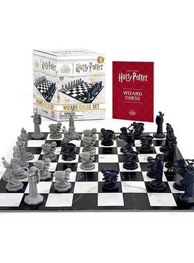 预售 哈利波特巫师国际象棋 魔法棋盘 魔法世界同款 哈利波特周边 唐纳德·莱姆克  英文原版 Harry Potter Wizard Chess Set