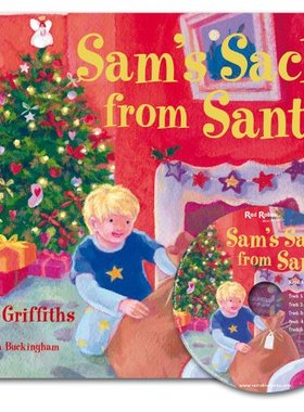 山姆的圣诞礼物 附音频CD 儿童英语读物 英文原版 Sam's sack from Santa 亲子阅读故事 启蒙教育 圣诞节礼物书