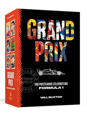 预售 F1一级方程式大奖赛明信片：100张明信片庆祝一级方程式赛车 文创周边 英文原版 Grand Prix Postcards: 100 Postcards Celeb