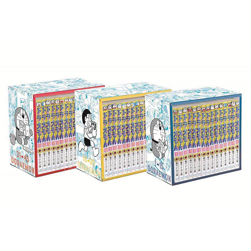 现货 进口日文 漫画 哆啦A梦45卷 盒装全卷套装 瓢虫てんとう虫コミックス ドラえもん 全45巻 専用ボックス入り全巻セット