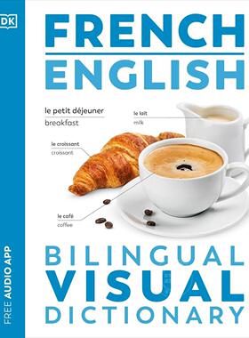 预售 法语英语双语视觉词典 DK出版社双语视觉词典 英文原版 French English Bilingual Visual Dictionary