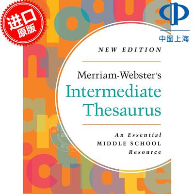 预售 韦氏中级同义词词典 2023年新版 精装中学词典  英文原版 Merriam-Webster’s Intermediate Thesaurus 2023 Newest Edition