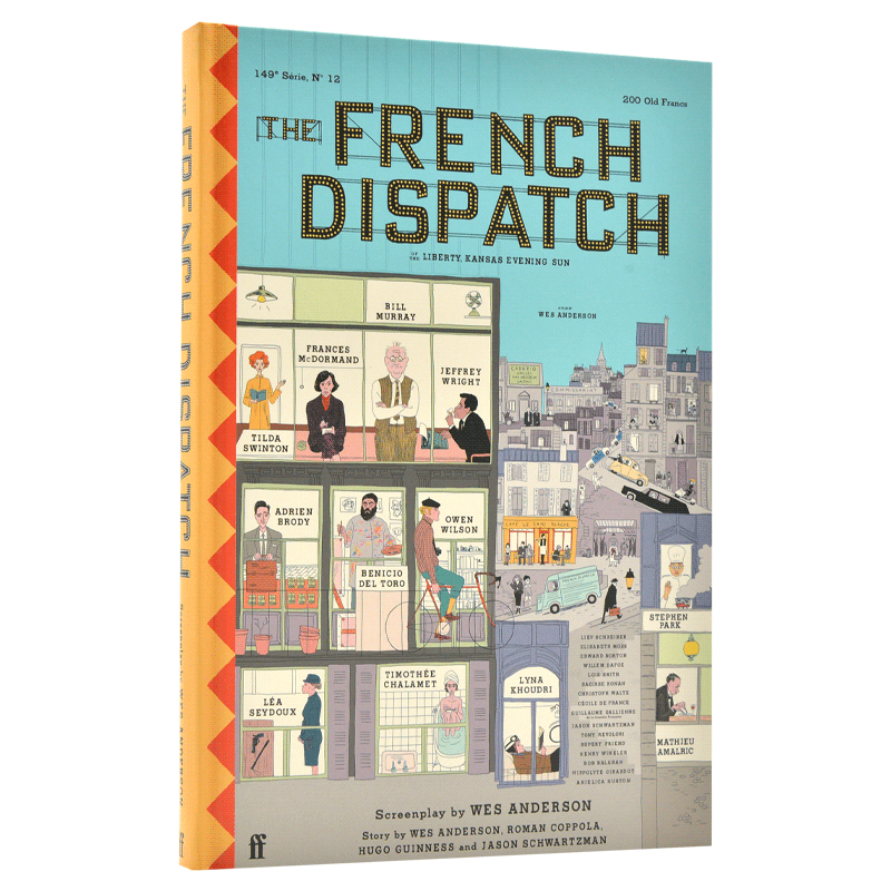 法兰西特派 Wes Anderson 英文原版 韦斯安德森同名电影剧本 The French Dispatch 布达佩斯大饭店导演 电影周边书