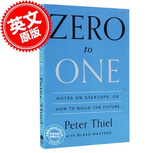 预售从0到1开启商业与未来的秘密英文原版 Zero to One从零到一 Peter Thiel如何打造未来的创业笔记彼得蒂尔创投