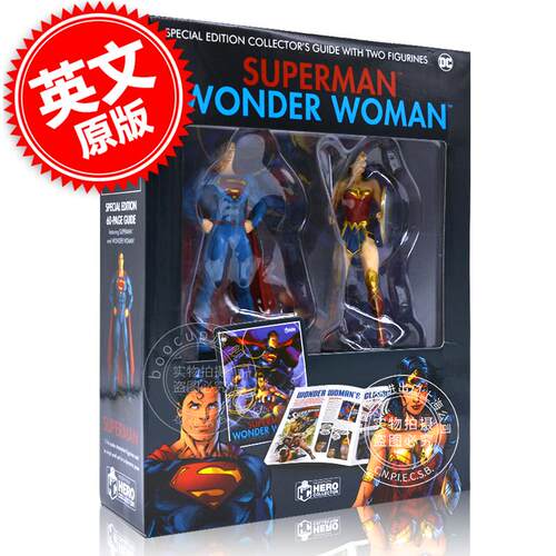 超人 神奇女侠 特别收藏指南 附带雕像 英文原版 SUPERMAN WONDER WOMAN PLUS DC漫画 周边 中图