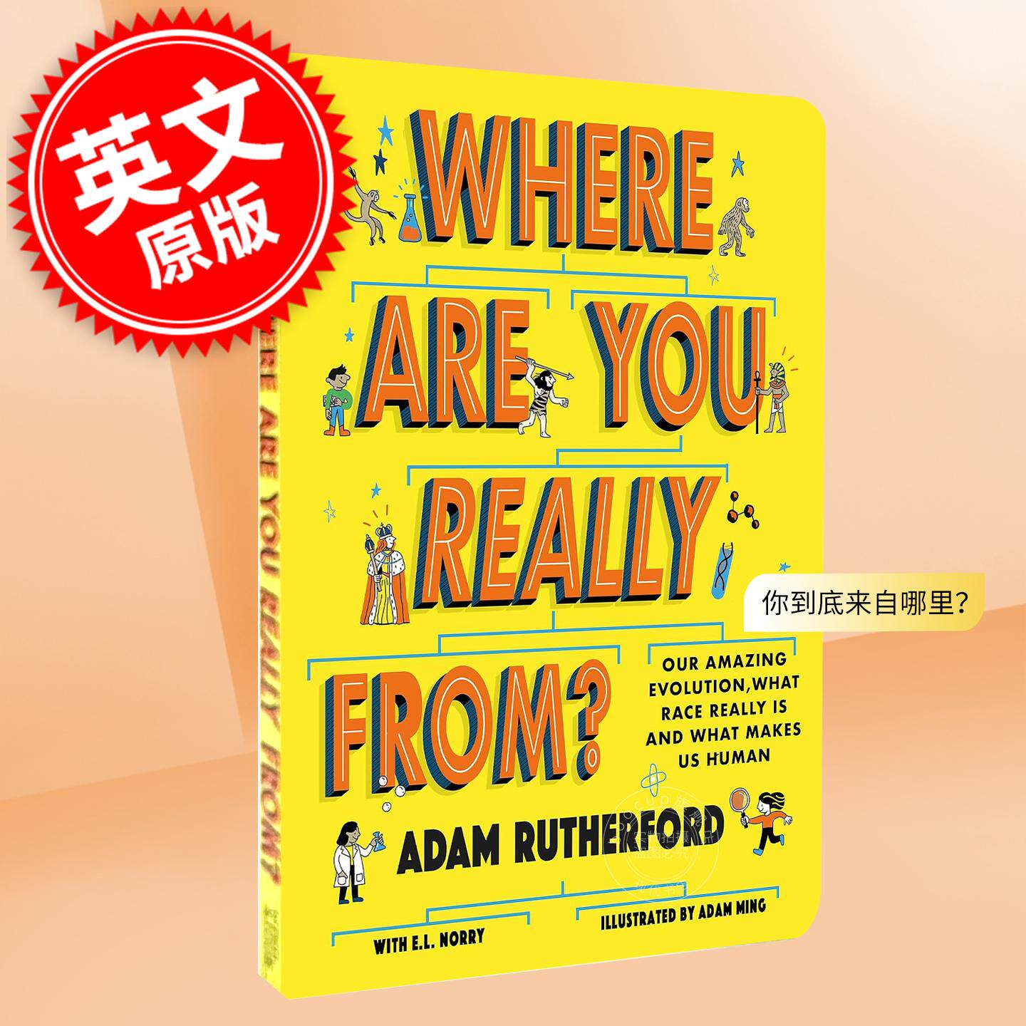 预售 你到底来自哪里?我们惊人的进化、种族的真谛以及人类的构成 英文原版 Where Are You Really From?