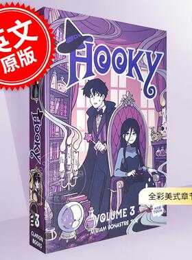 预售 翘学小法师 3 全彩美式章节漫画 魔法奇幻冒险故事 英文原版 Hooky Volume 3 9岁以上