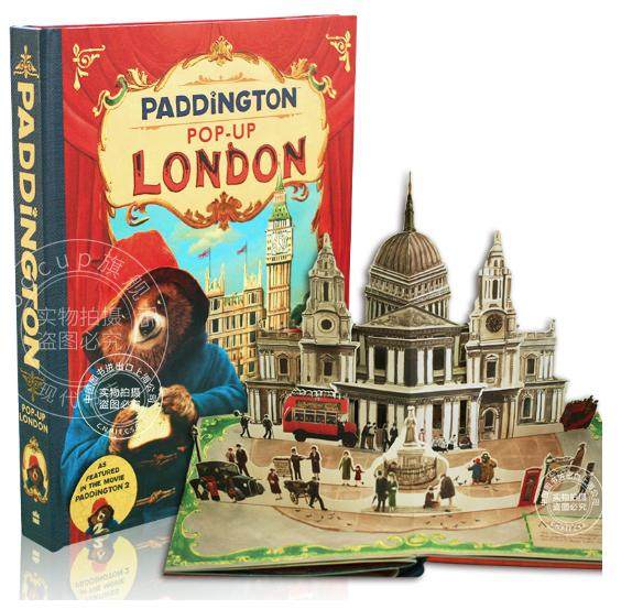 帕丁顿熊2 电影版立体书 伦敦之旅 收藏版 英文原版 Paddington Pop-Up London 精装 伦敦风土人情 宝宝启蒙立体进口儿童书