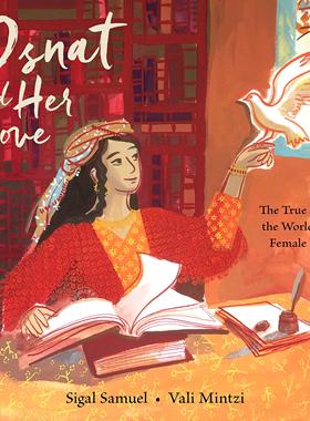 现货 奥斯纳特和她的鸽子 英文原版女性人物传记 儿童故事绘本 Osnat and Her Dove:The True Story of  World First Female Rabbi