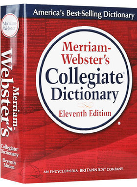 预售 韦氏大学英语词典字典 英文原版 Merriam-Webster's Collegiate Dictionary 第十一版 GRE考试 进口原版工具书 精装大开本 包