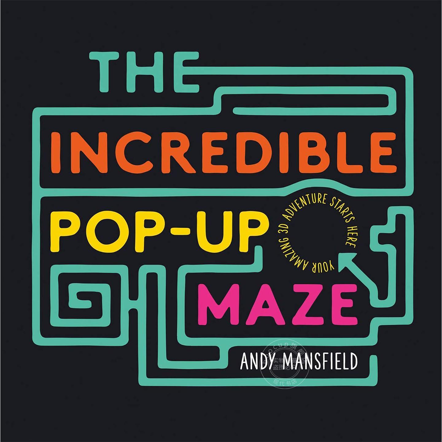 超酷立体迷宫书 儿童互动故事书 安迪·曼斯菲尔德 Andy Mansfield 英文原版 The Incredible Pop-Up Maze 6-9岁