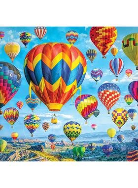 飞行中的气球 1000片拼图 文创周边 Peter Pauper Press 英文原版  Puzzle Balloons in Flight