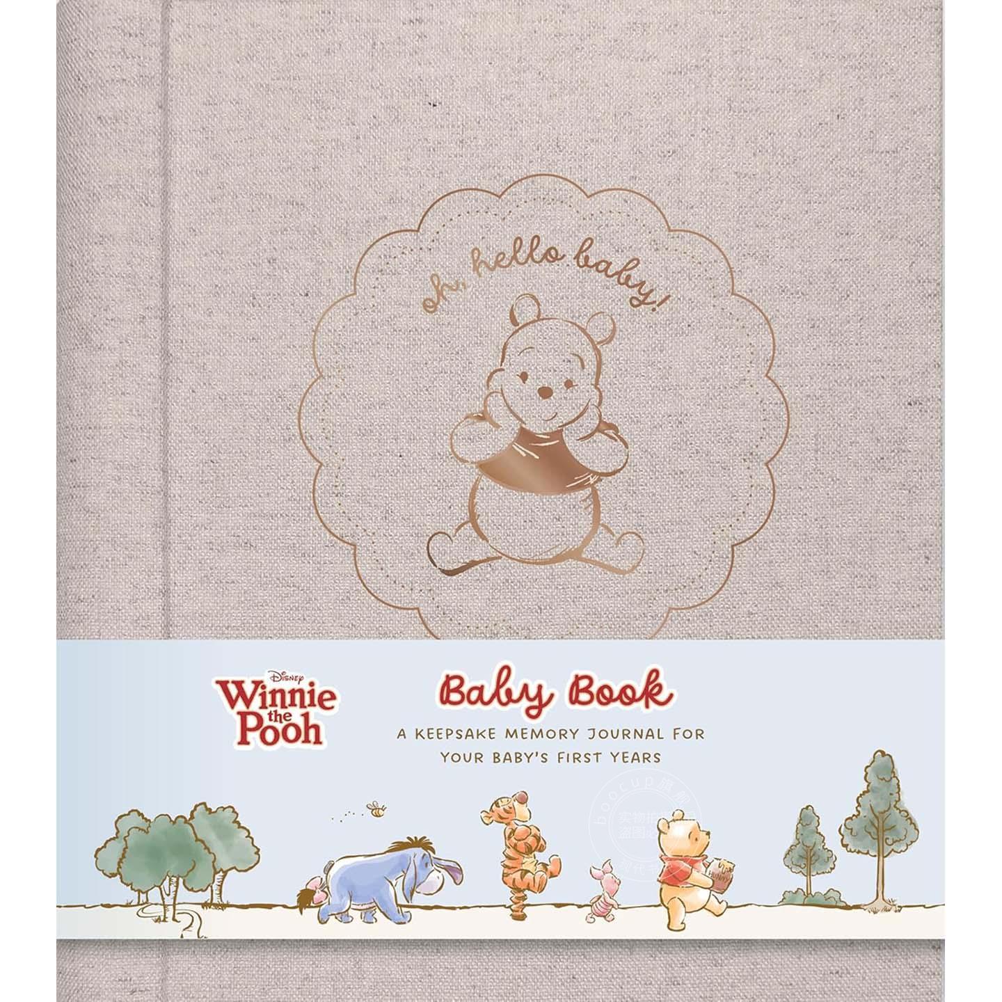 现货 迪士尼小熊维尼宝宝成长记录册 文创周边 英文原版 Disney Winnie the Pooh Baby Book