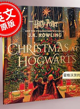 现货 英文原版 Christmas at Hogwarts 霍格沃茨的圣诞节 Harry Potter 哈利波特与魔法石 插画艺术画册 J.K. Rowling