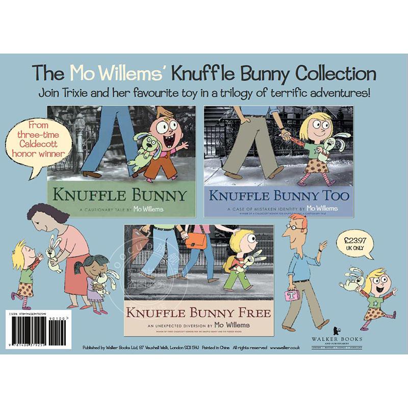 现货 古纳什小兔迪克大奖吴敏兰推荐书单 儿童绘本故事书 英文原版 Knuffle bunny