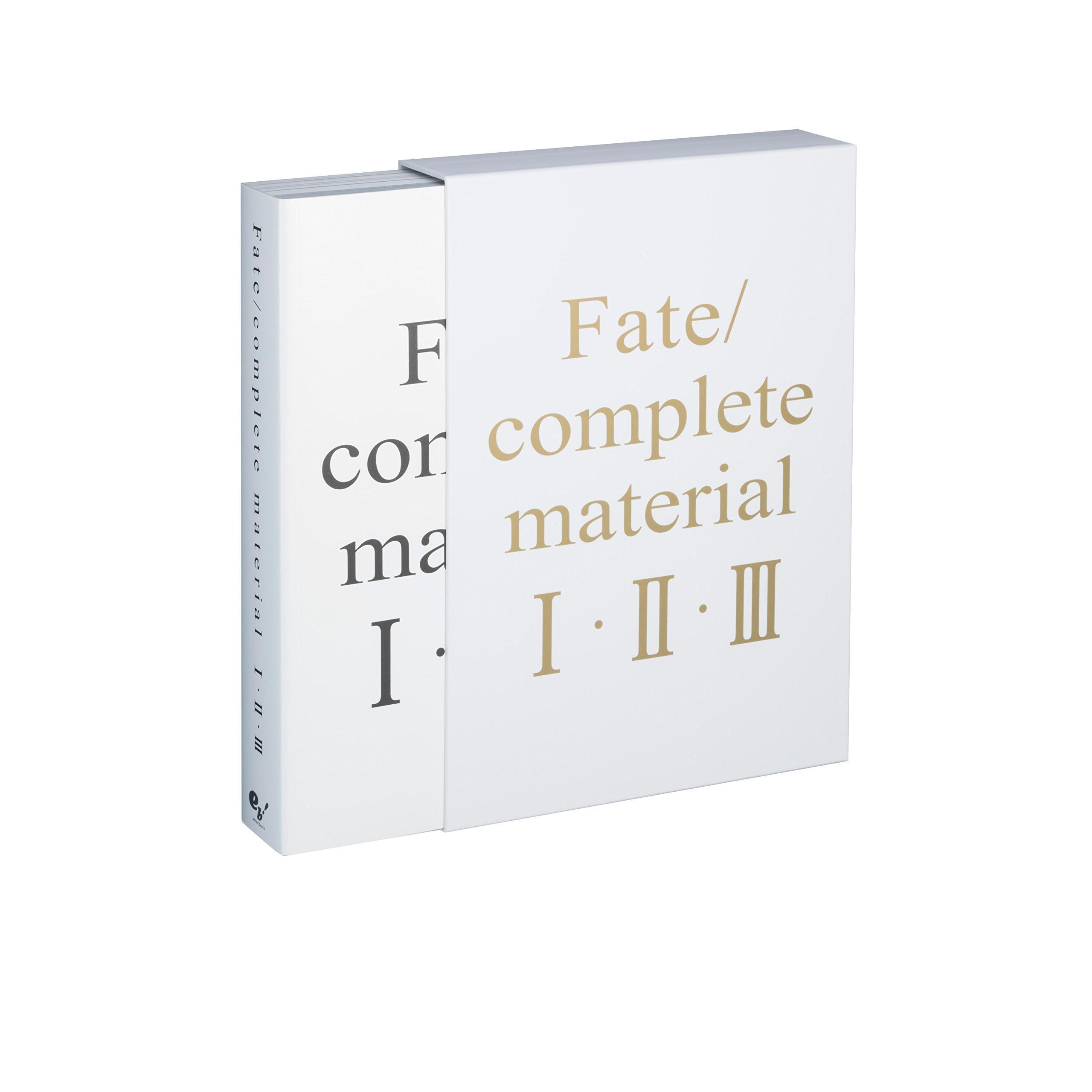 进口日文 Fate/complete material I II III Fate/stay night 设定集