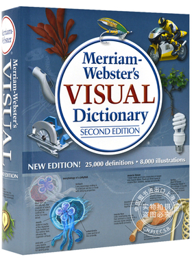 现货 英文原版 Merriam Webster's Visual Dictionary Second Edition 韦氏图解词典字典 图片词典 **版 升*版 New Edition