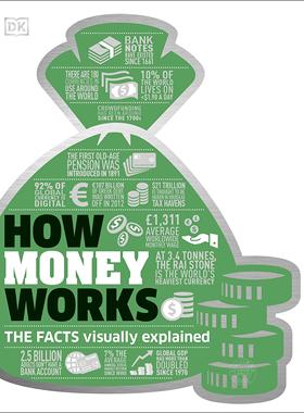 现货 财富如何运行 DK百科系列 英文原版 How Money Works: The Facts Visually Explained