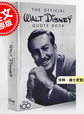 华特迪士尼官方语录 英文原版 The Official Walt Disney Quote Book