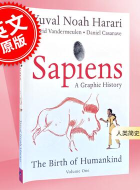 现货 人类简史 从动物到上帝 漫画故事书第一辑 世界通史Harari 尤瓦尔·赫拉利 英文原版 Sapiens: A Graphic History: The Birth