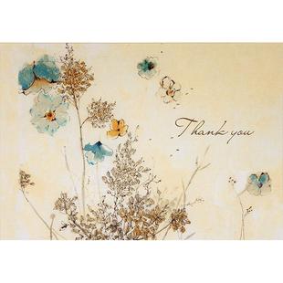 水彩鲜花 明信片信封贺卡 文创周边 Peter Pauper Press 英文原版 Watercolor Flowers Thank You Notes