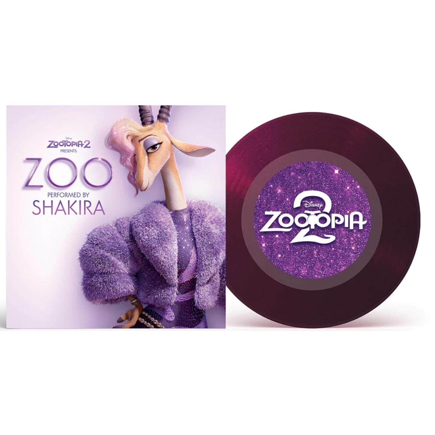 预售【中图音像】疯狂动物城2 Art of zootopia 2 电影原声带 (透明紫色闪光7