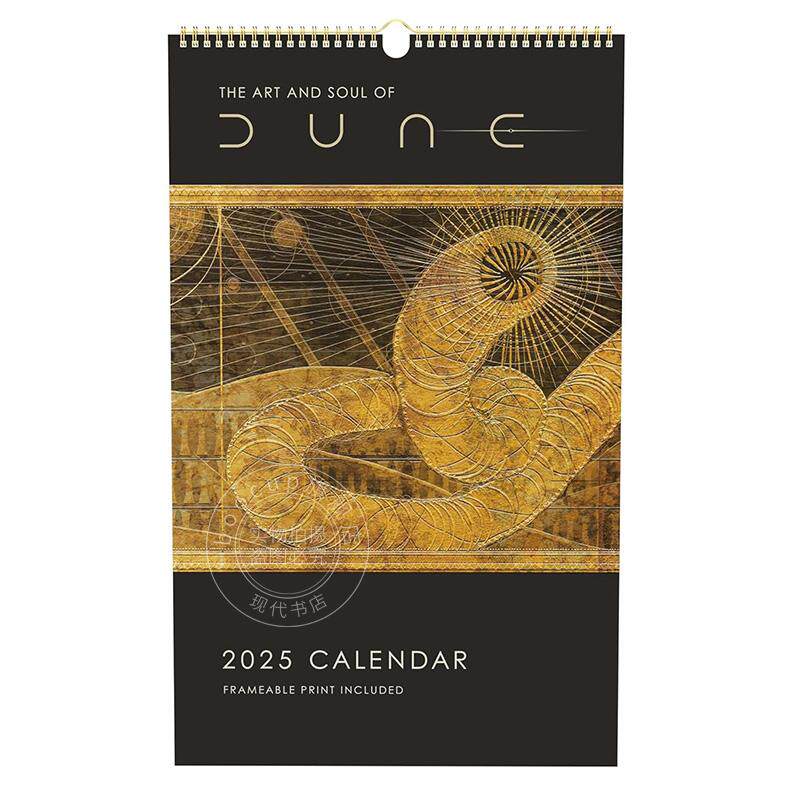 现货 沙丘的艺术海报2025年挂历 英文原版 2025 The Art and Soul of Dune Poster Wall Calendar